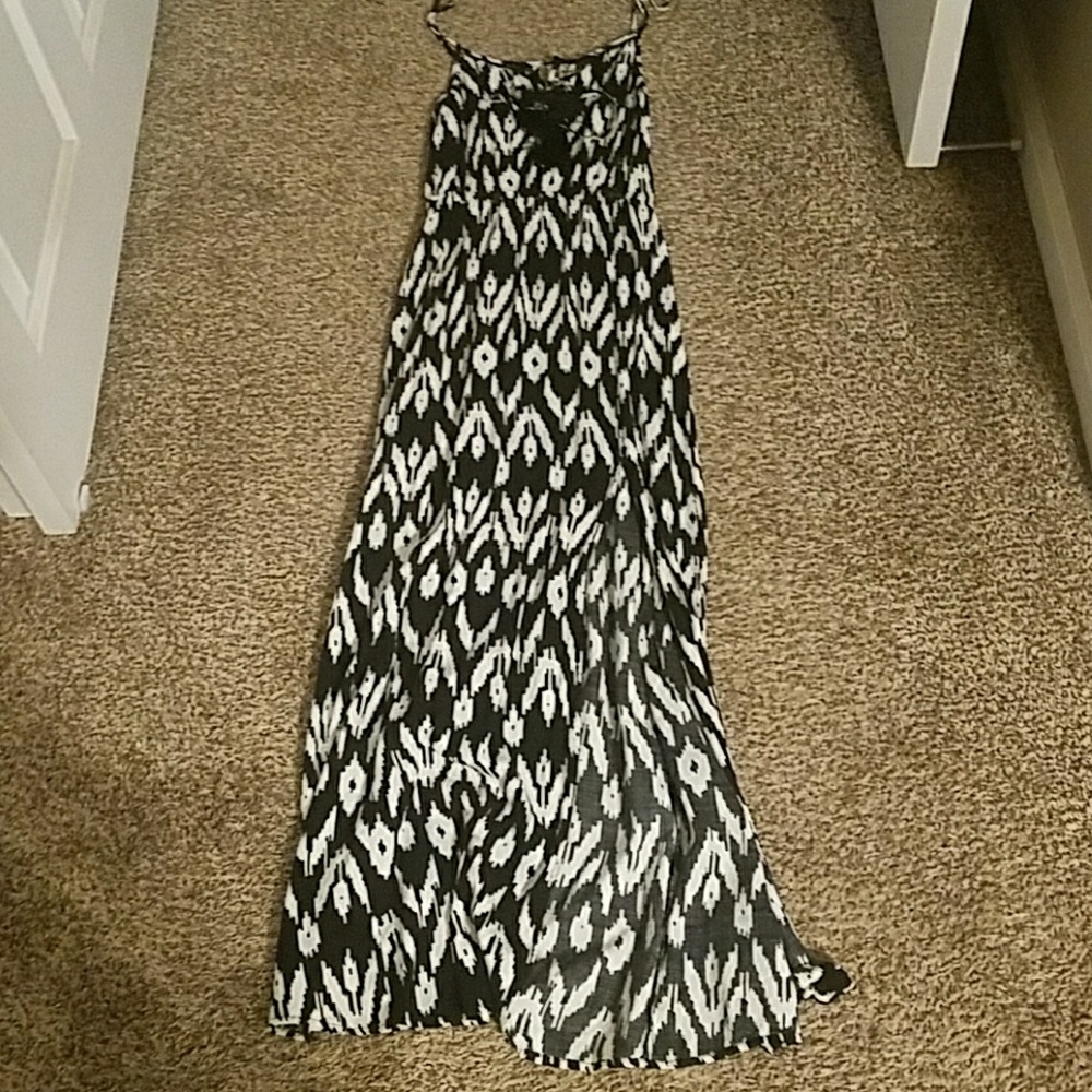 Black maxi dress